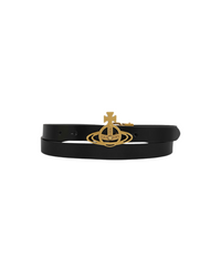 Small Line Orb Buckle Belt / Brass