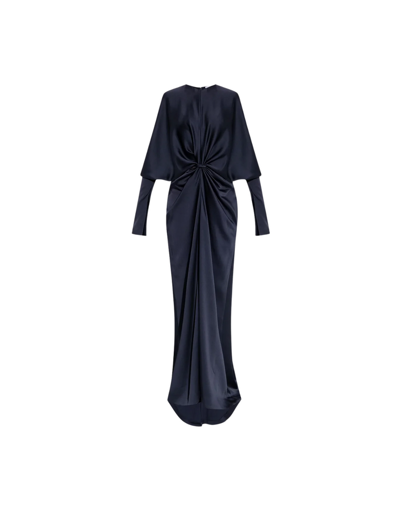 Satin Twist Gown Dress