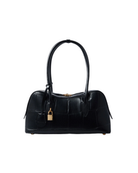 Ryder Crocodile-Embossed Shoulder Bag