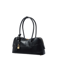 Ryder Crocodile-Embossed Shoulder Bag
