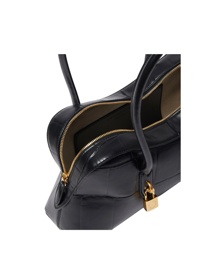 Ryder Crocodile-Embossed Shoulder Bag