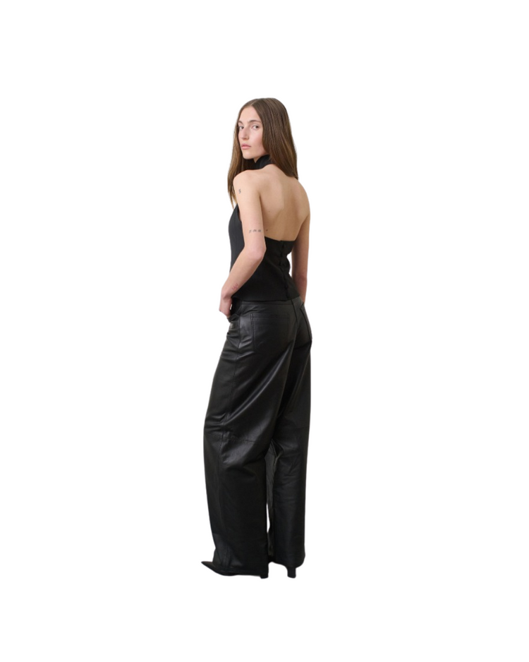 Cocoon Leather Pants