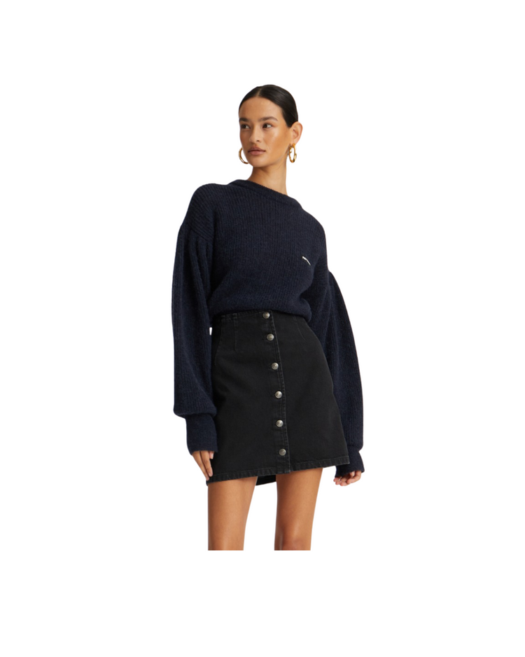 Knit Puff Crewneck