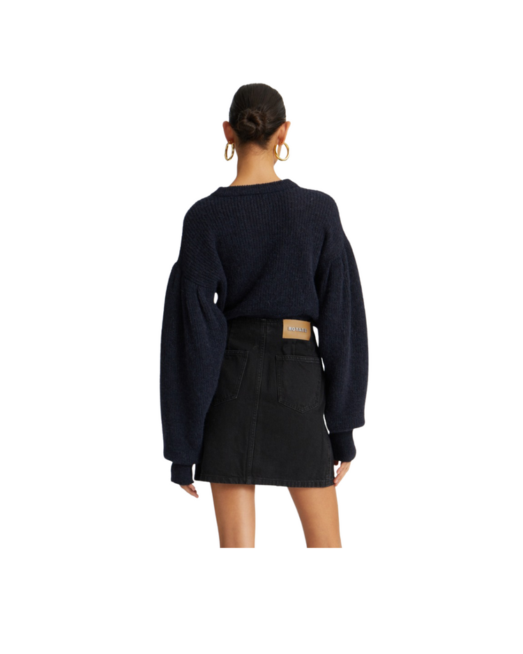 Knit Puff Crewneck