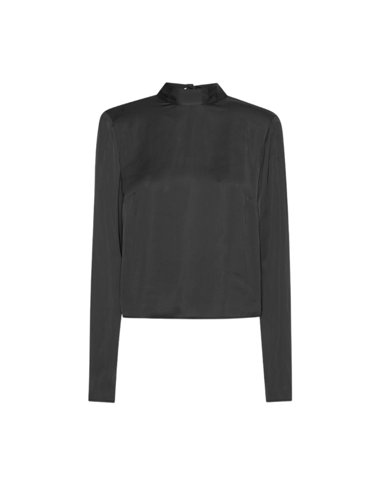 Satin Drapy Back Top