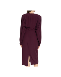 Satin Twist Midi Dress