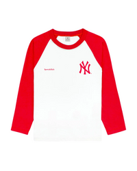 Yankees Serif Baseball Tee