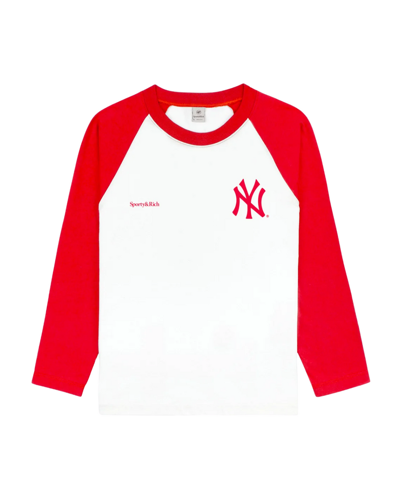 Yankees Serif Baseball Tee