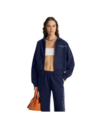 NY Tennis Club Cropped Zip Hoodie