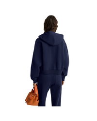 NY Tennis Club Cropped Zip Hoodie