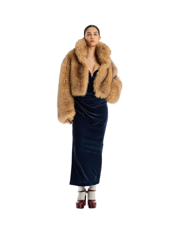 Faux Fur Crop Jacket