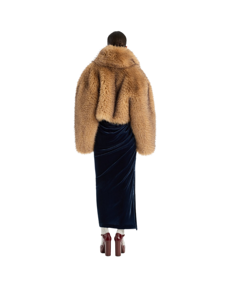 Faux Fur Crop Jacket