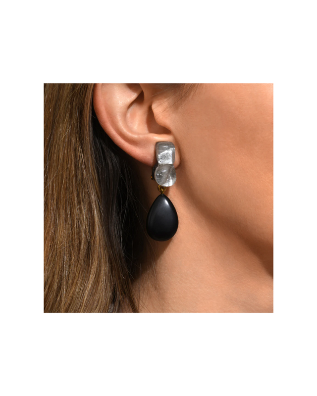 Clip Earrings Iona Red