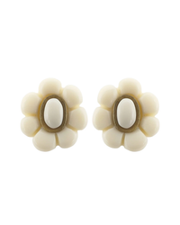 Clip Earrings Daphne Ivory-Gold
