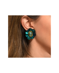 Clip Earrings Daphne Ivory-Gold