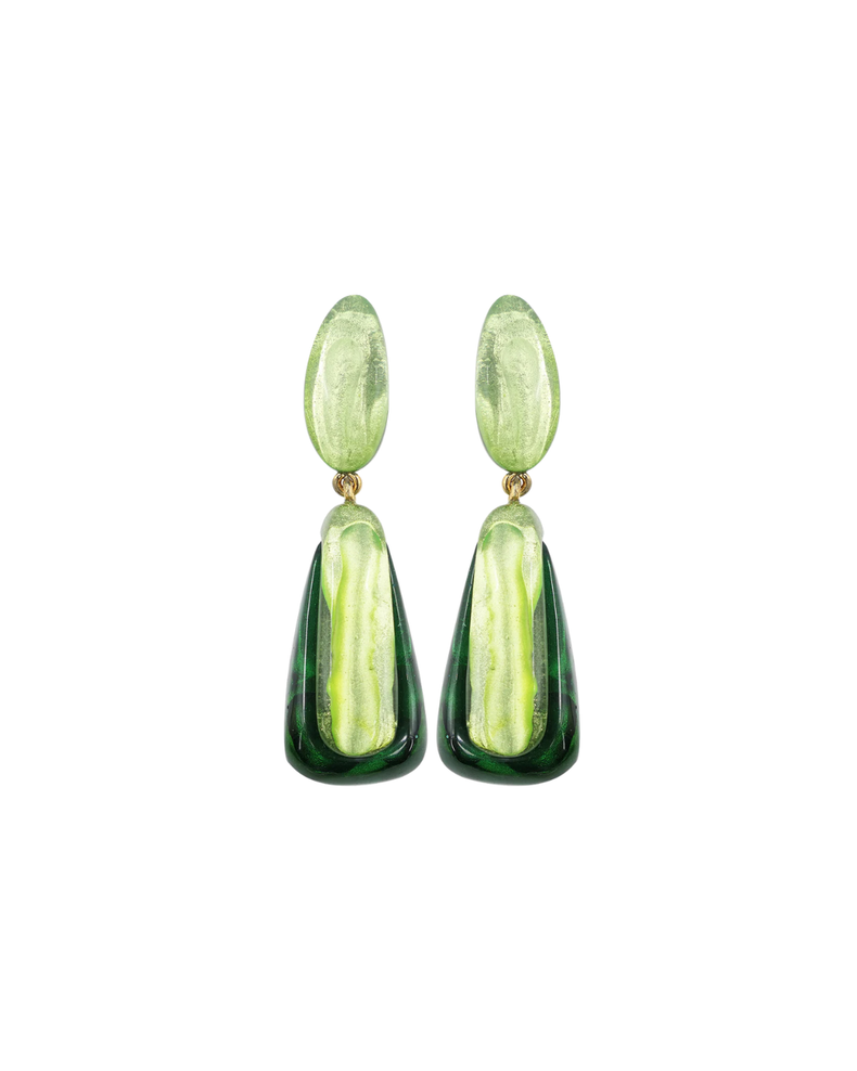 Clip Earrings Olga Matcha