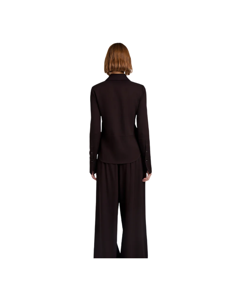 Maddi Shirt in Merino Wool Twill