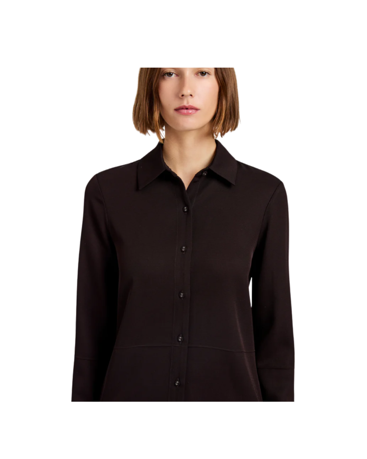 Maddi Shirt in Merino Wool Twill