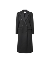 Double-Breasted Twill Coat