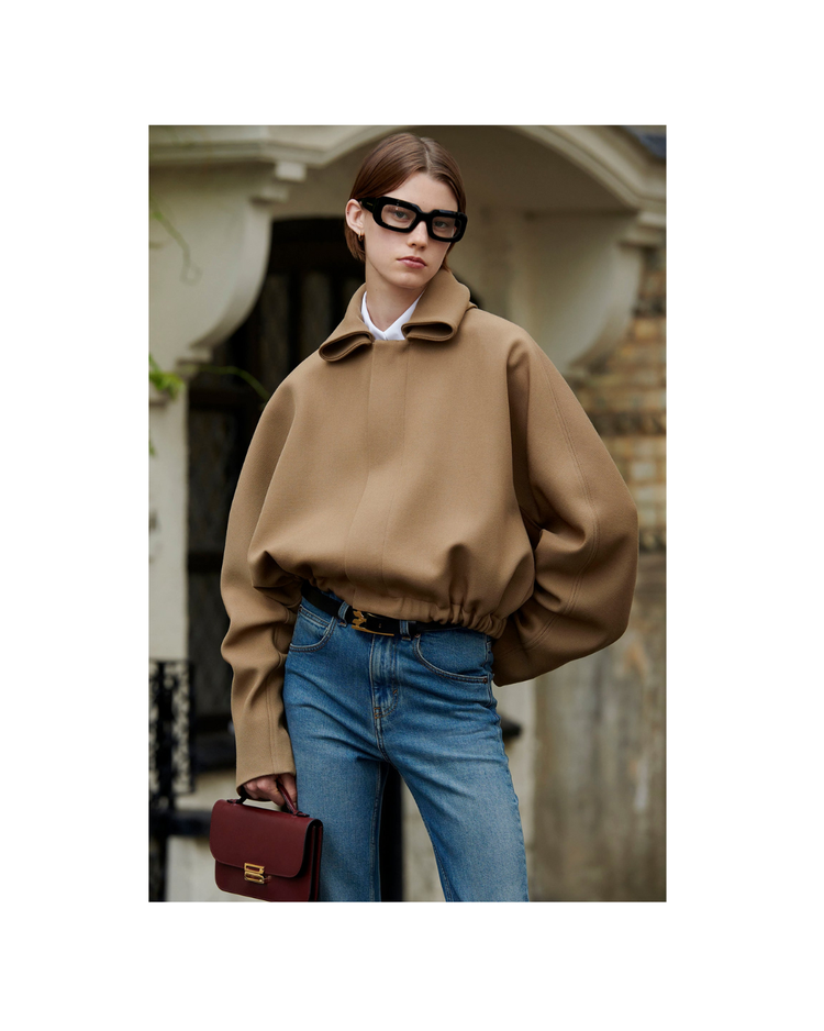 Roll Neck Bomber Jacket