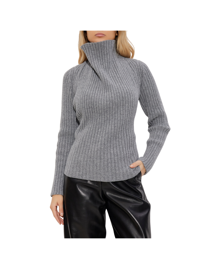 Draped Rib Jumper