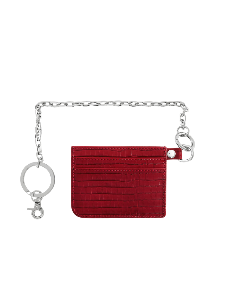 Flat Card Holder With Chain