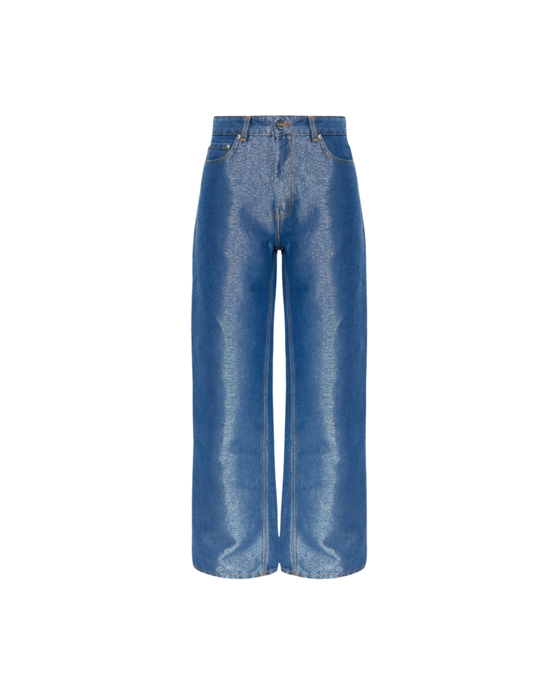Shiny Metallic-effect Jeans