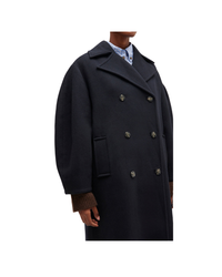 Wool Oversized Long Peacoat