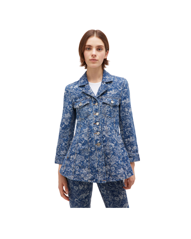 Tapestry Denim Blazer