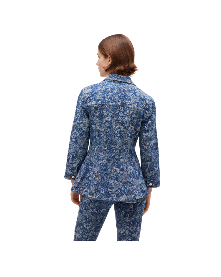 Tapestry Denim Blazer