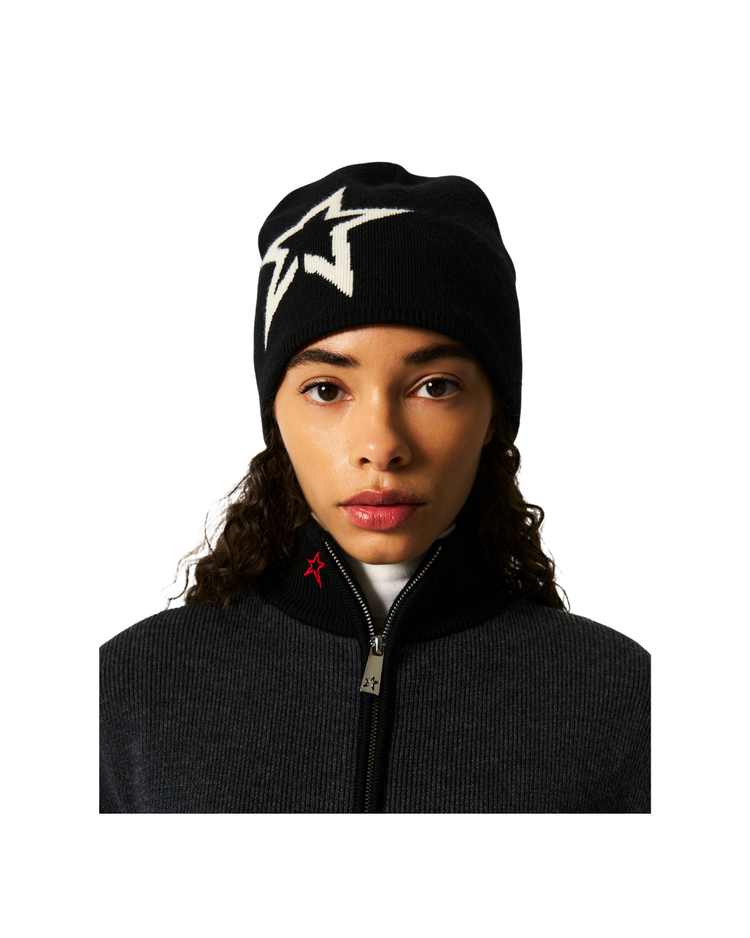 Logo Star Merino Wool Beanie
