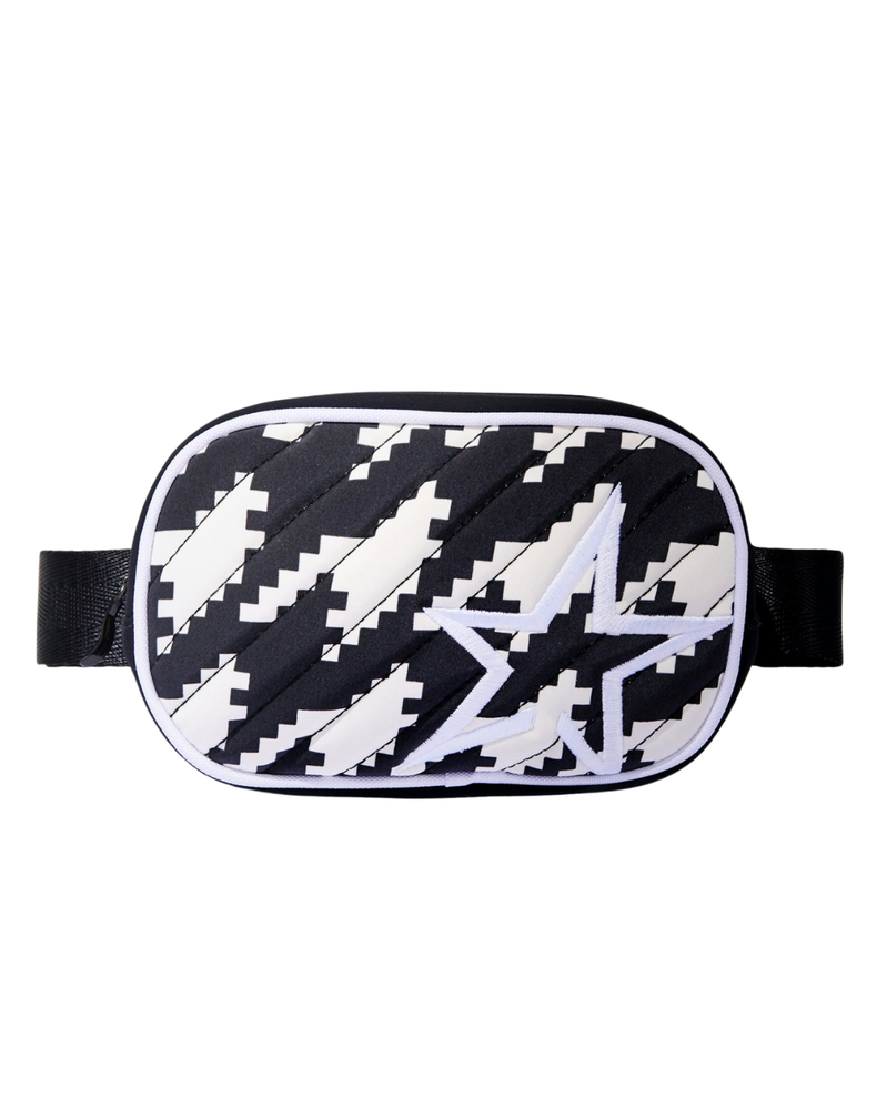 Houndstooth Star Belt Bag