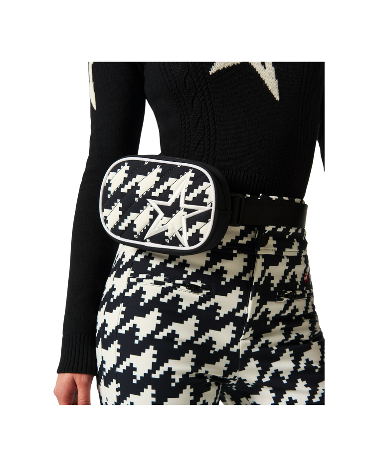 Houndstooth Star Belt Bag