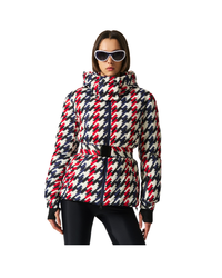Houndstooth Candice Down Parka Jacket