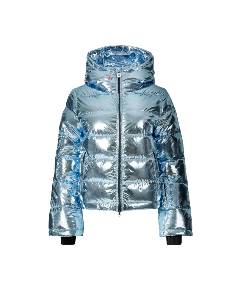Metallic Polar Flare Down Jacket