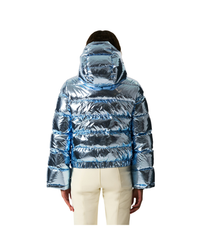 Metallic Polar Flare Down Jacket