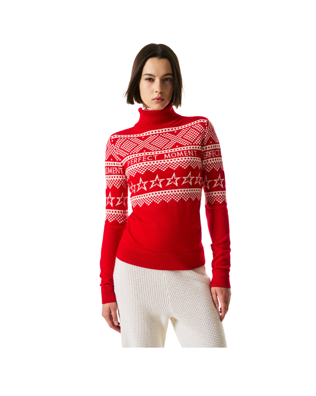 Intarsia-Knit Merino Wool Turtleneck