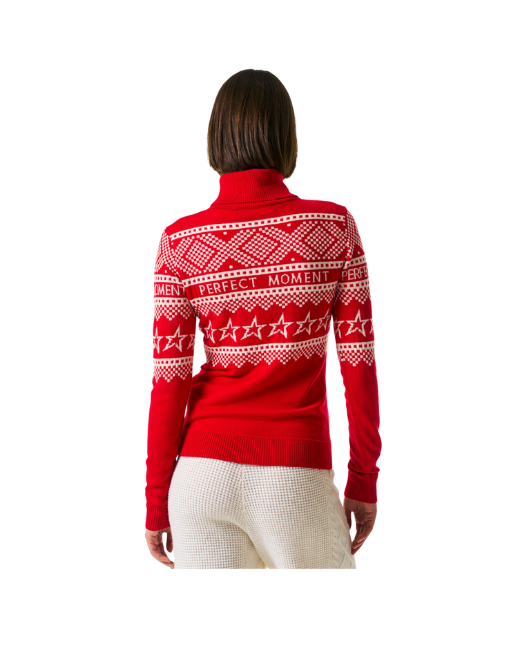 Intarsia-Knit Merino Wool Turtleneck