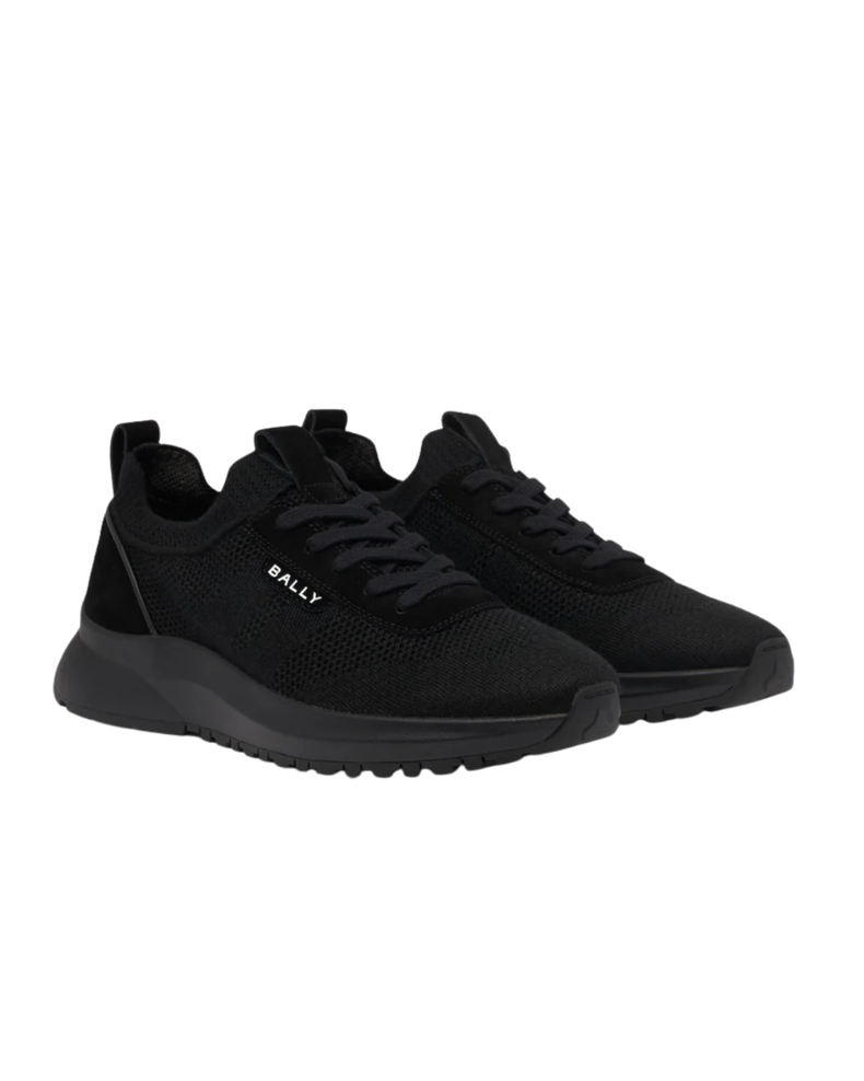 Outline Sneaker in Black Fabric