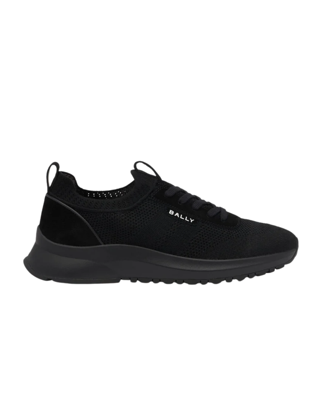 Outline Sneaker in Black Fabric