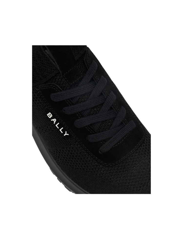 Outline Sneaker in Black Fabric