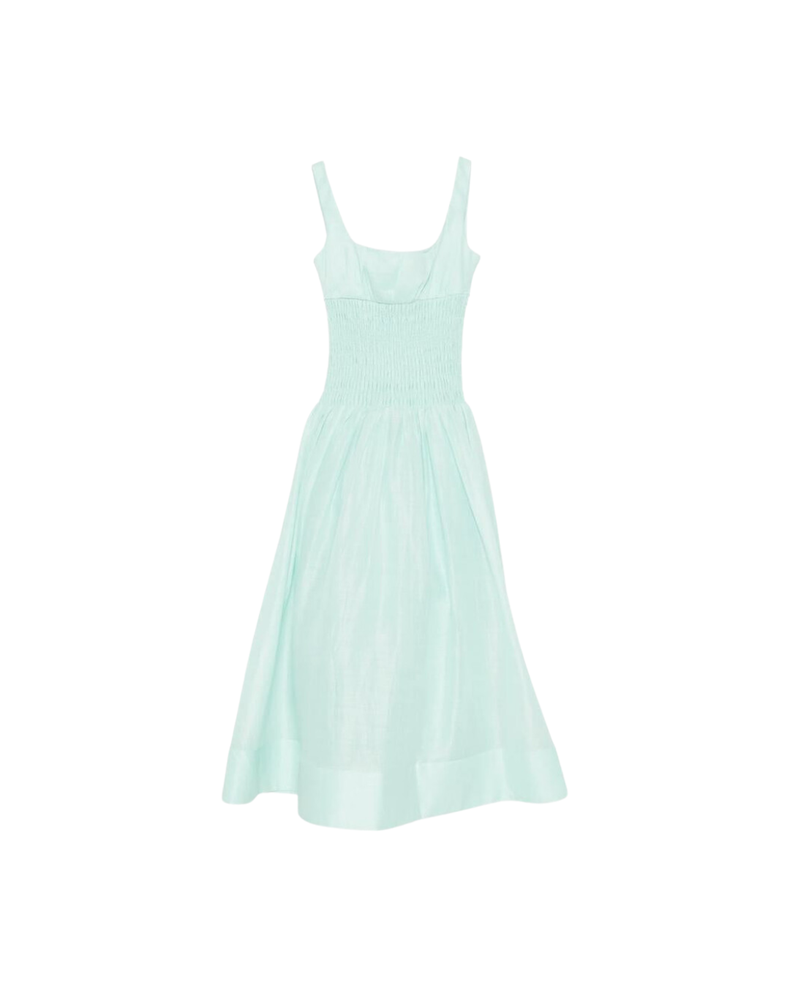 Mint Ramie Midi Dress