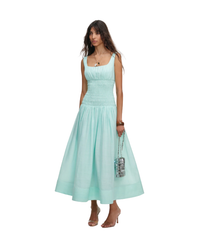 Mint Ramie Midi Dress