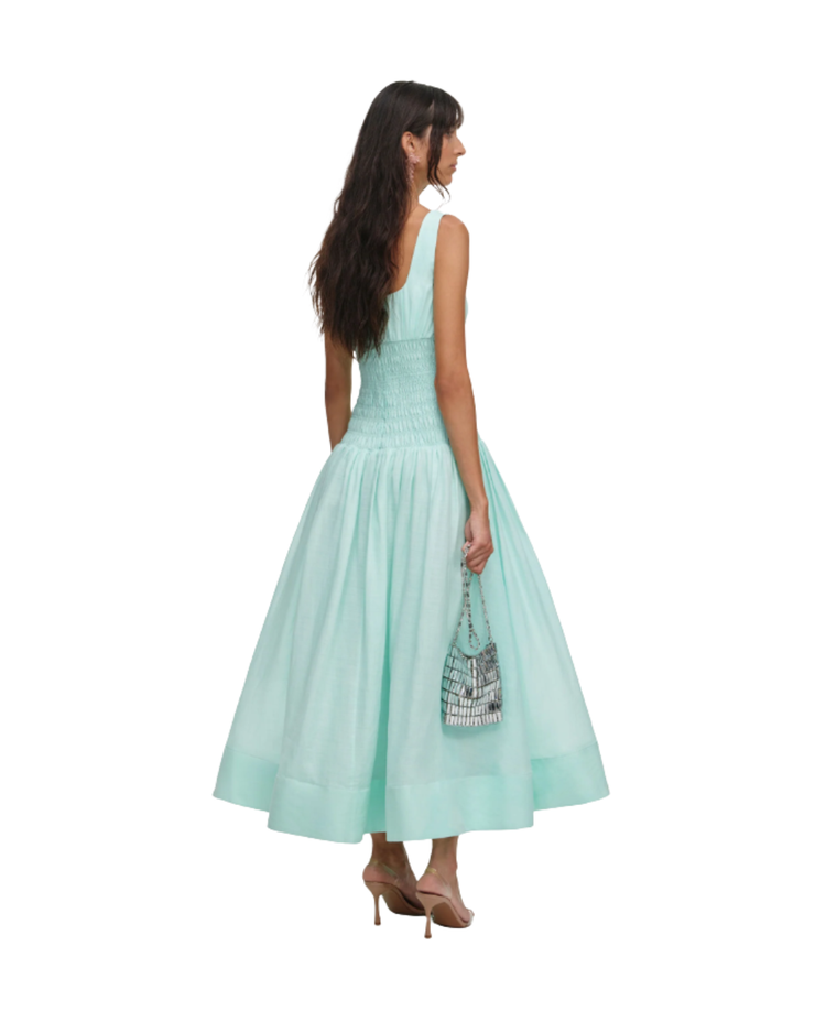 Mint Ramie Midi Dress