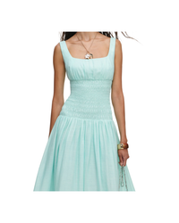Mint Ramie Midi Dress