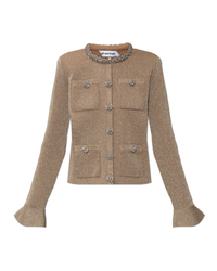 Gold Crystal Trim Cardigan