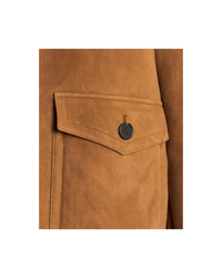 Bomber Jacket in Brown Shearling