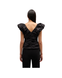 Black Ruched Top