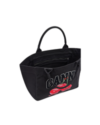 Black Medium Cherry Tote