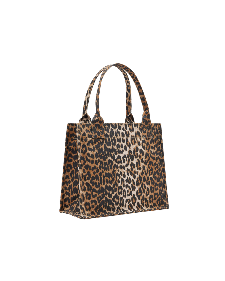 Leopard Large Canvas Tote Bag
